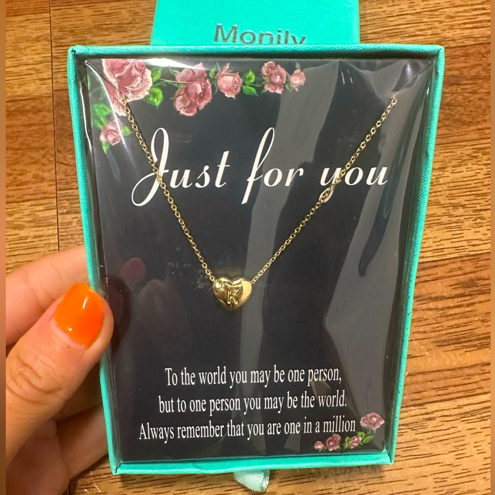 K initial necklace